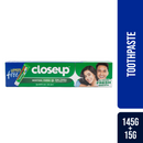 Closeup Toothpaste Menthol Fresh 145g With 15g Lemon Sea Salt Free
