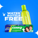 Closeup Toothpaste Menthol Fresh 145g Water Bottle Free