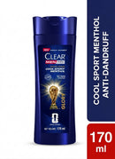 Clear Men Shampoo Cool Sport Menthol Anti Dandruff 170ml (FIFA)