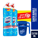 Domex Toilet Cleaning Liquid Ocean Fresh 750ml Mug Free (Bundle of 2)