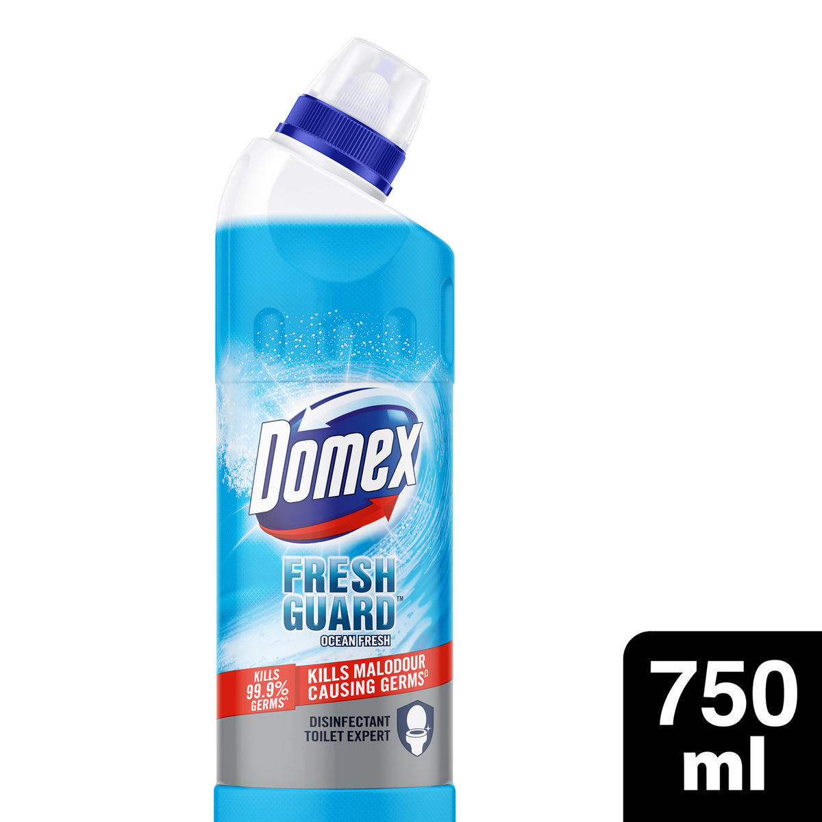 Domex Toilet Cleaning Liquid Ocean Fresh 750ml Basin Brush Free