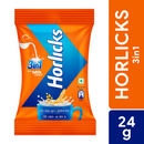 Horlicks 3 in 1 With Milk Added Health and Nutrition Drink 24g