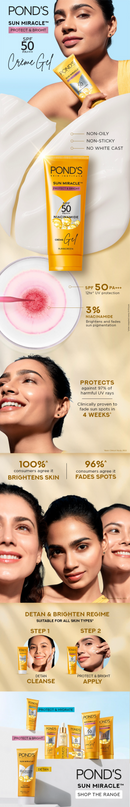 Pond's Sun Miracle Cream Gel Sunscreen-Protect & Bright 100g