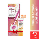 Glow & Lovely Re-New Bright Multivitamin Serum In Cream 47g With 15g Sunscreen Free