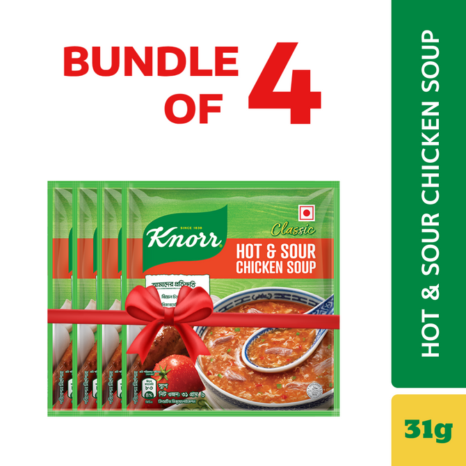 Knorr Hot & Sour Soup 31g (Bundle of 4)