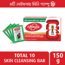 Lifebuoy Skin Cleansing Soap Bar Total 150g With 4pcs Mini Shampoo Free