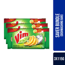 Vim Dishwashing Bar 115g (Bundle of 3)