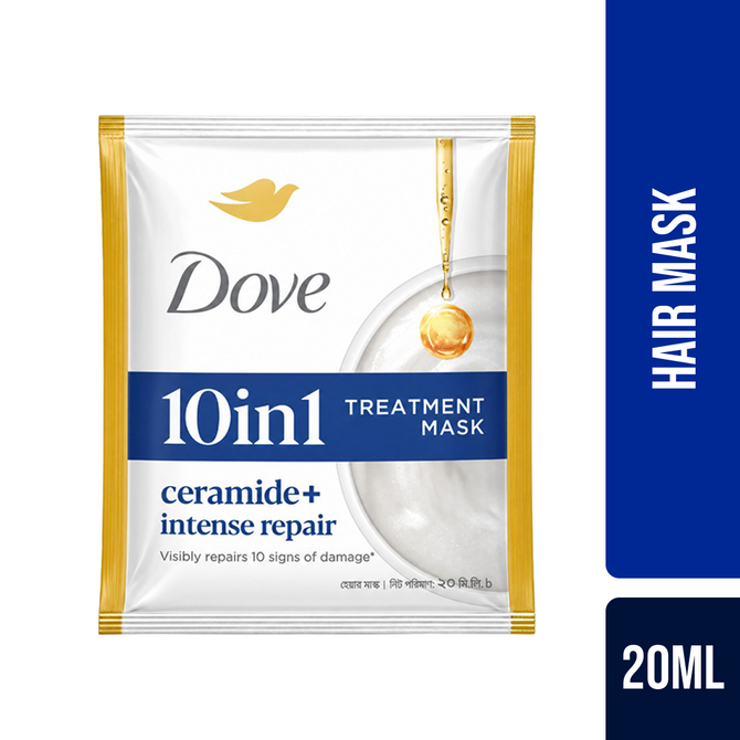Dove Ceramide+ Intense Repair Treatment Hair Mask Sachet 20ml