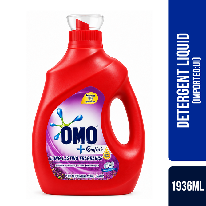 Omo Long Lasting Fragrance Liquid Laundry Detergent (Imported) (UI) 1936ml