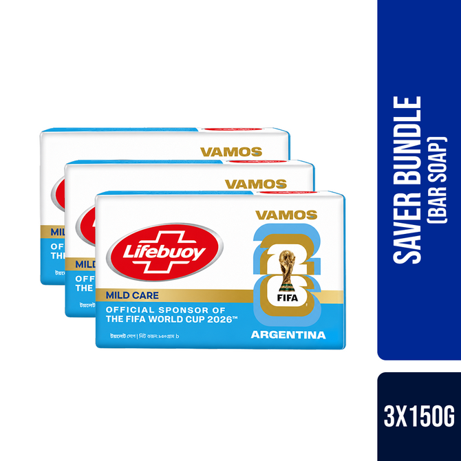 Lifebuoy Skin Cleansing Bar Soap Care 150g (Bundle of 3)