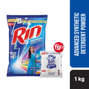 Rin Advanced Synthetic Laundry Detergent Powder 1kg (Surf Excel Expert White 100g Free)