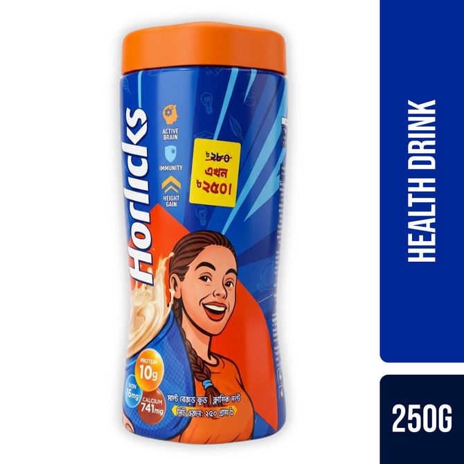 Standard Horlicks Health and Nutrition Drink Jar 250g