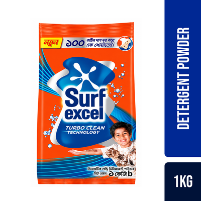Surf Excel Synthetic Laundry Detergent Powder 1kg