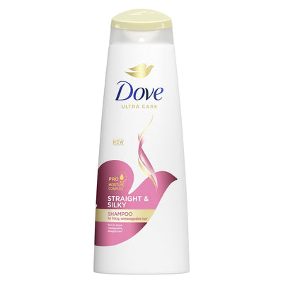 Dove Straight & Silky Shampoo 330ml (Unilever Original)