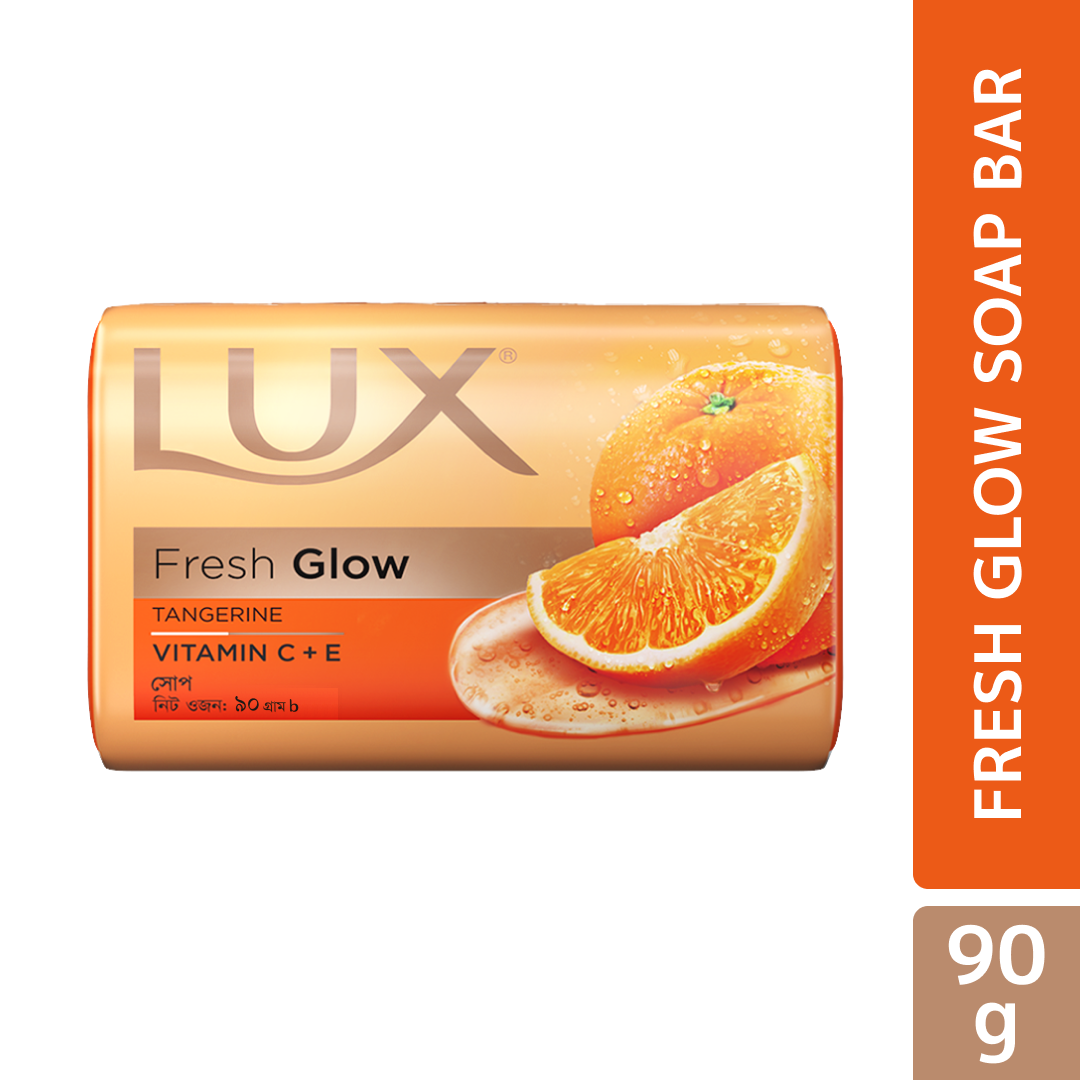 Lux Bar Soap Fresh Glow Tangerine & Vitamin C + E 90g