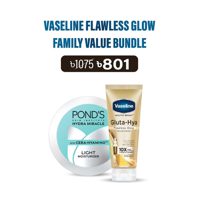 Vaseline Flawless Glow Family Value Bundle