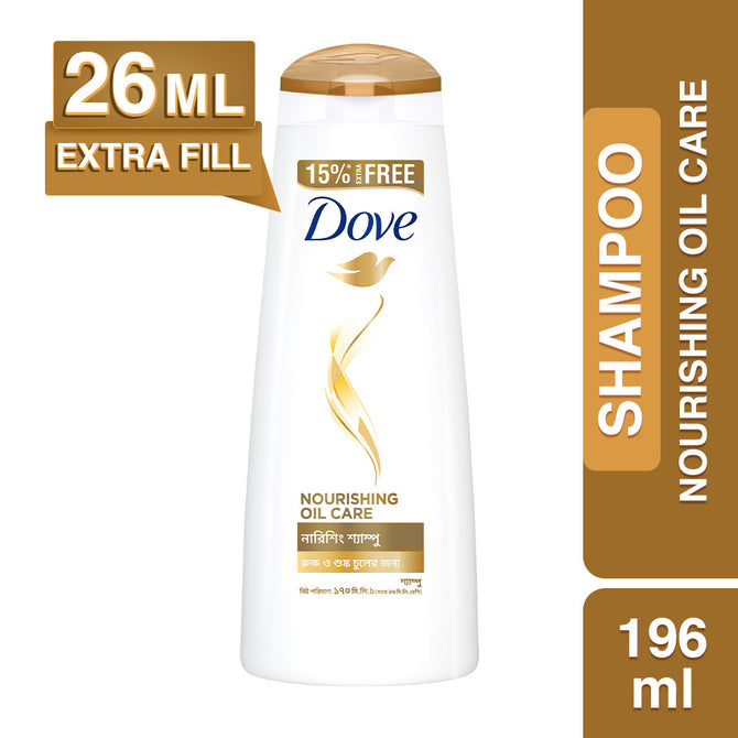 Dove Shampoo Nourishing Oil Care 170ml 15% Extra