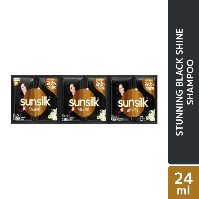 Sunsilk Shampoo Stunning Black Shine 24ml