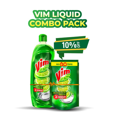 Vim Liquid Combo Pack (475ml+200ml)