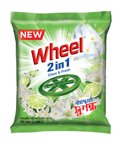 Wheel Washing Powder 2in1 Clean & Fresh 1Kg