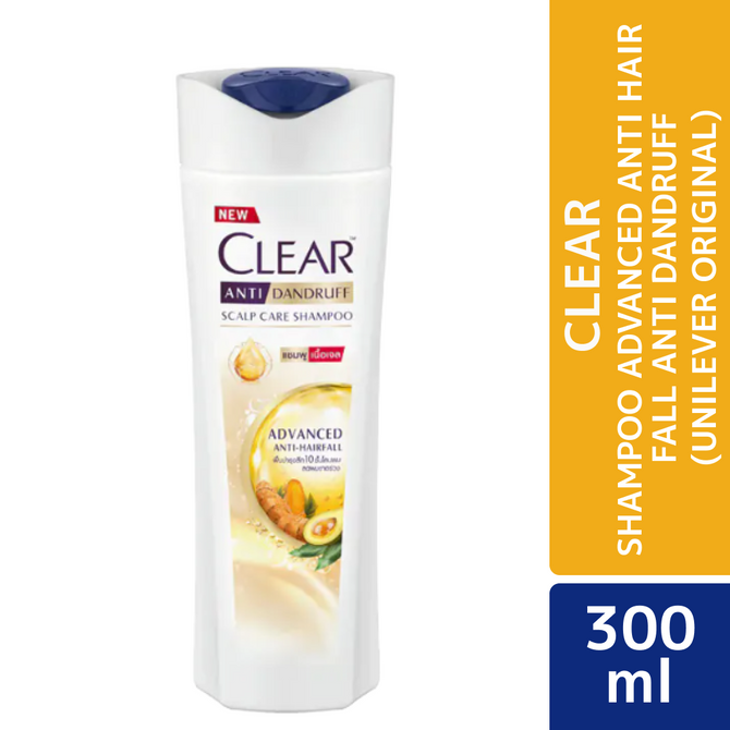 Clear Shampoo Advance Anti Hair Fall Anti-Dandruff 300ml (Unilever Original)