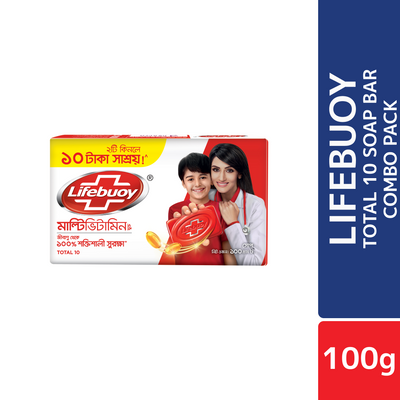 Lifebuoy Skin Cleansing Soap Bar Total 100g Combo Pack 2pcs