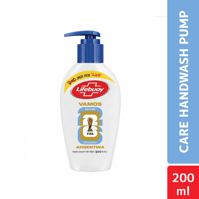 Lifebuoy Handwash (Soap) Care Pump 200ml (FIFA)