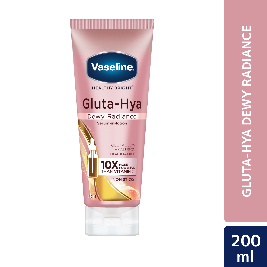Vaseline Gluta-Hya Dewy Radiance Serum in Lotion 200ml (Imported)