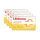 Lifebuoy Bar Soap Lemon Fresh 90g (Bundle of 4)