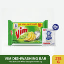 Vim Dishwashing Bar 275g With Surf Excel Detergent Mini Pack Free