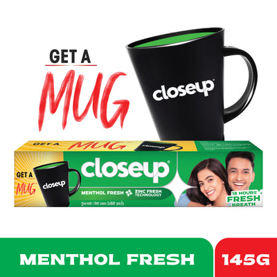 Closeup Toothpaste Menthol Fresh 145g Mug Free