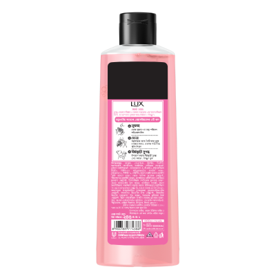 Lux Body Wash French Rose & Almond 245ml With 79ml Dove Shampoo Free