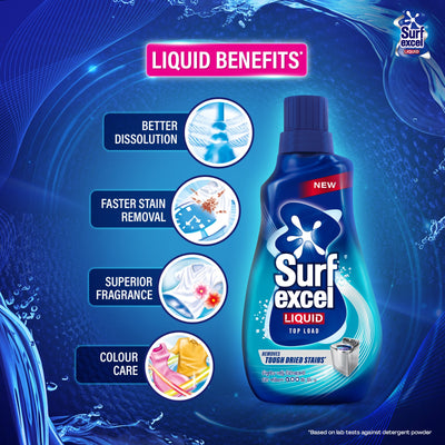 Surf Excel Liquid Detergent Top Load 500ml