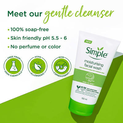 Simple Moisturising Face Wash 150ml