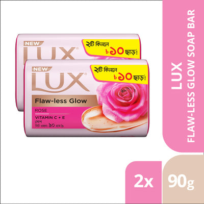 Lux Soap Bar Flaw Less Glow 90g Combo Pack 2pcs