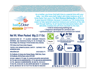 Dove Baby Bathing Bar Rich Moisture 90gm