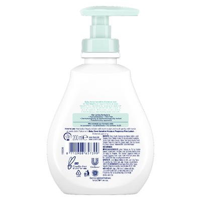 Dove Baby Head to Toe Wash Fragrance Free Moisure 200ml