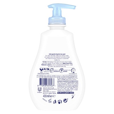 Dove Baby Head to Toe Wash Rich Moisure Moisure 400ml