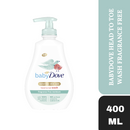 Dove Baby Head to Toe Wash Fragrance Free Moisure 400ml