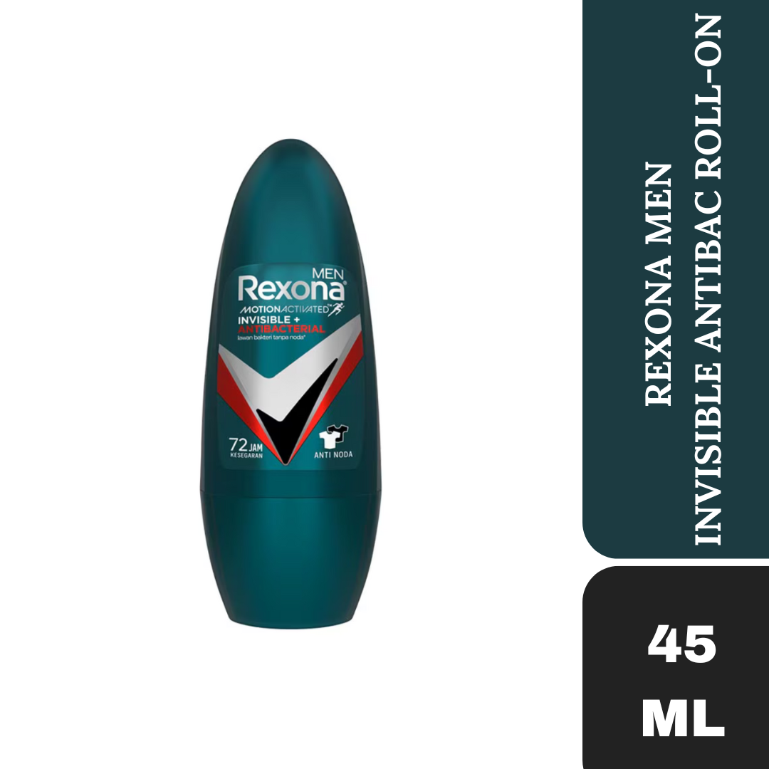 Rexona Men Invisible Antibacterial Roll On 45ml – Ushopbd