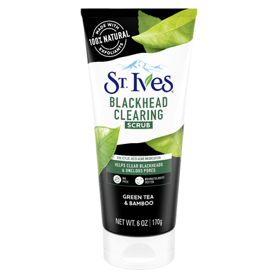 St. Ives Facial Cleanser Face Scrub Blackhead Clearing Green Tea 170gm