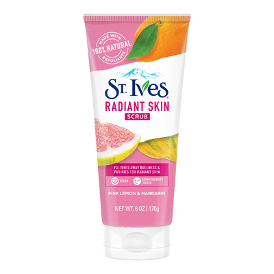 St. Ives Facial Cleanser Face Scrub Radiant Skin Pink Lemon & Mandarin 170gm