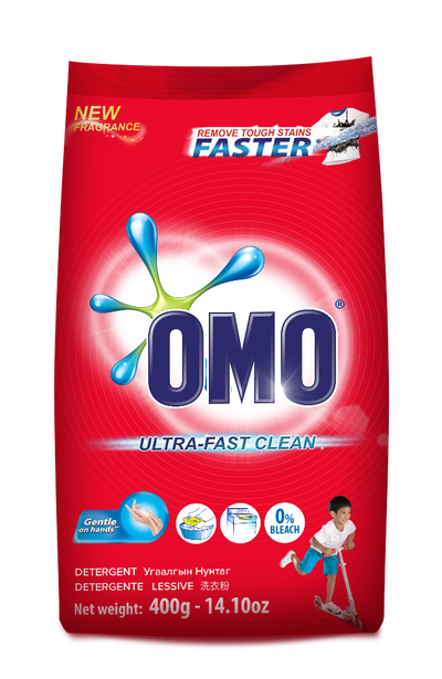 Omo Ultra-Fast Clean Laundry Powder 400g