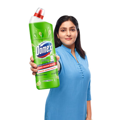 Domex Toilet Cleaning Liquid Lime Fresh 500ml Mug Free