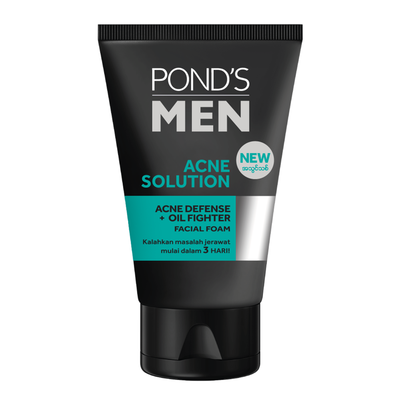 Pond's Men Facewash Acne Solution Facial Foam 50g