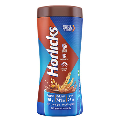 Horlicks Chocolate Flavour Jar 500g (Powder Drink)