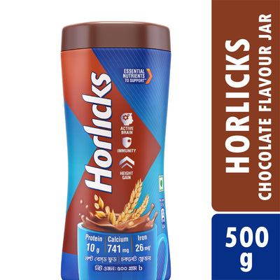 Horlicks Chocolate Flavour Jar 500g (Powder Drink)