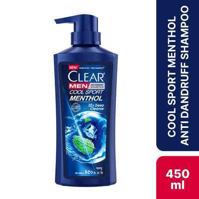 Clear Men Shampoo Cool Sport Menthol Anti Dandruff 450ml