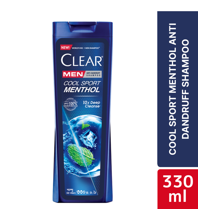Clear Men Shampoo Cool Sport Menthol Anti Dandruff 330ml