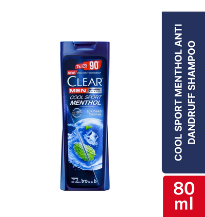 Clear Men Shampoo Cool Sport Menthol Anti Dandruff 80ml